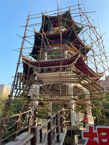 beat365官网古亭施工工艺学习- 艺术学院环境设计专业学生感受传统建筑魅力（一）