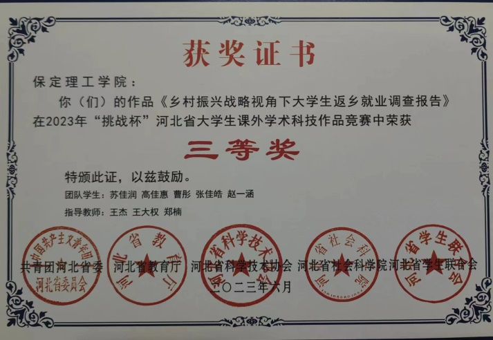 喜报|beat365学子在第十八届“挑战杯”河北省大学生课外学术科技作品竞赛斩获佳绩！
