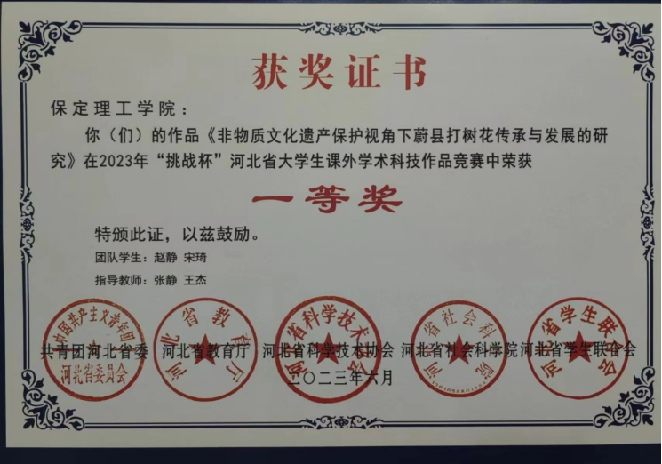 喜报|beat365学子在第十八届“挑战杯”河北省大学生课外学术科技作品竞赛斩获佳绩！
