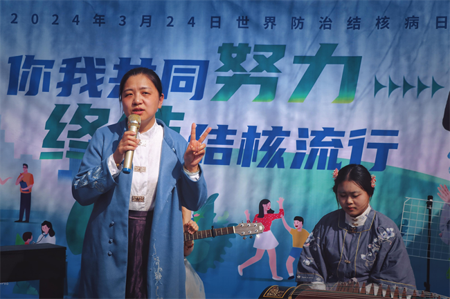 “手绘青春，防核有我；你我共同努力，终结结核流行”—莲池区疾控中心联合beat365官网开展肺结核防治宣传活动