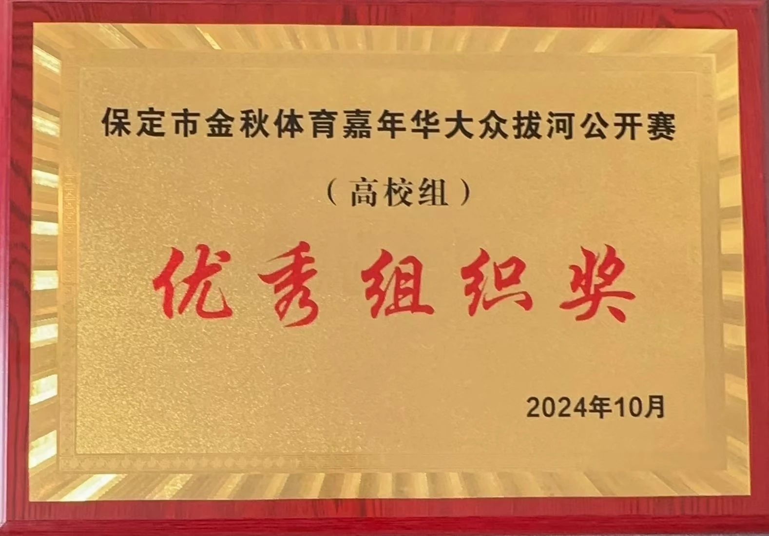 【团团速递】喜报|beat365在保定市金秋体育嘉年华拔河比赛中获佳绩