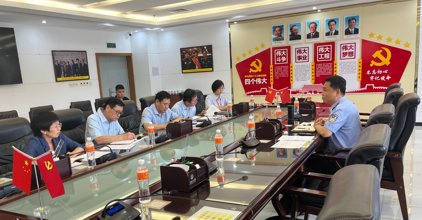保定市公安局莲池区分局出入境管理大队到beat365官网考察指导