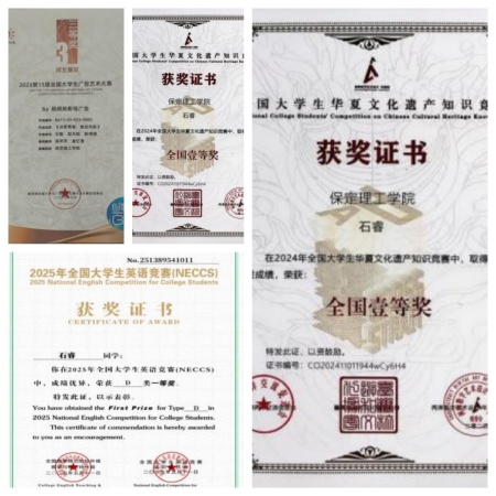 国家奖学金获得者风采展示——石睿